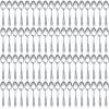 Nuogo 100 Pieces Dinner Spoons Set 6.69 Inches Silverware Spoons Bulk Stainless Steel Food Grade Tablespoons for Home Restaurant Kitchen Dishwasher Safe view 1