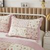 Brandream 6PC Scalloped Farmhouse Quilt Bedding Set Cotton Comforter Set Queen Size Bedspreads Quilt Set view 4