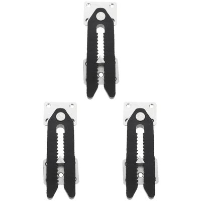 TEHAUX 3pcs Sturdy Clamp Sofa Accessory Connector: Furniture Sectional Connectors Snap Alligator Couch with Screws Practical for Sliding L Buckle Connector, Connector