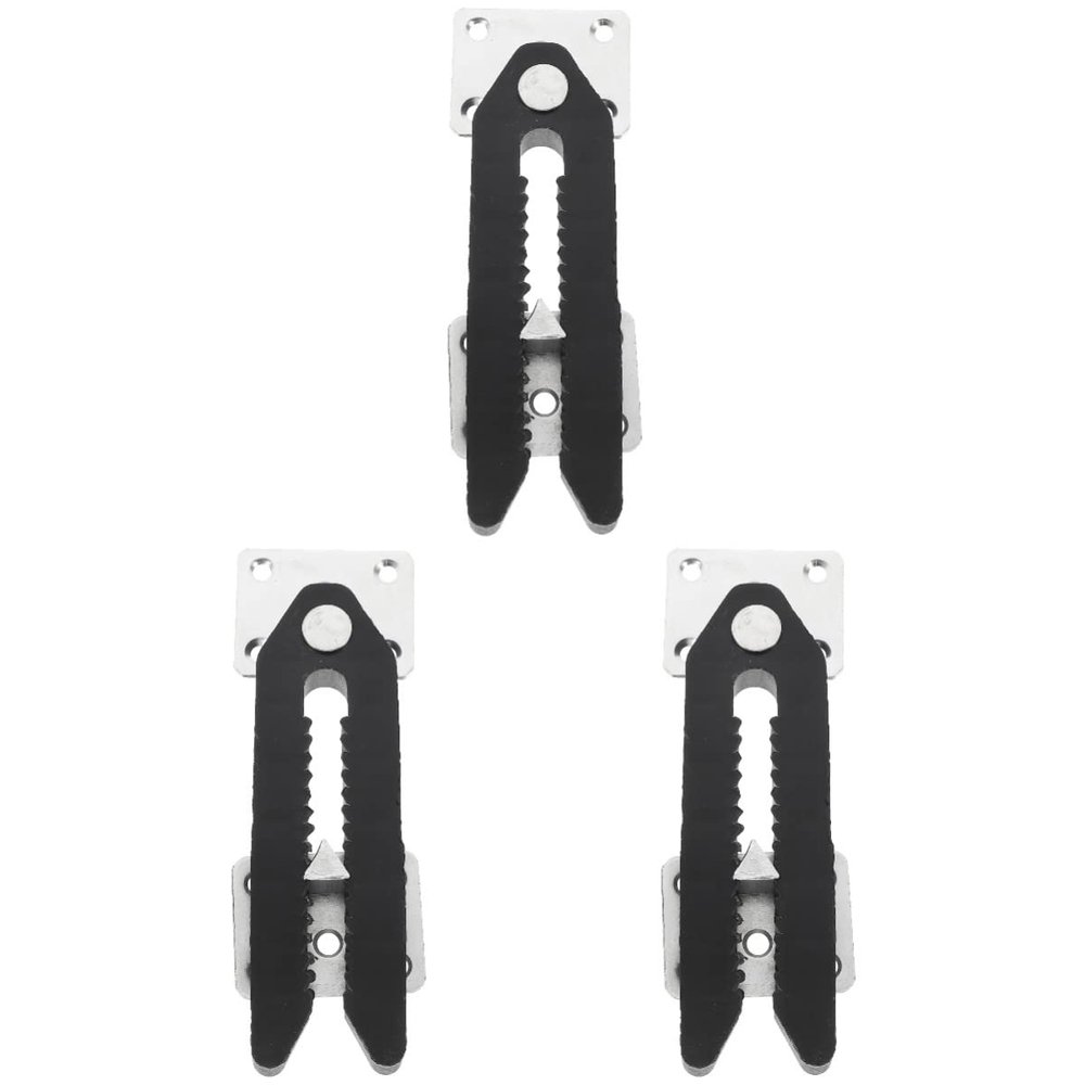 TEHAUX 3pcs Sturdy Clamp Sofa Accessory Connector: Furniture Sectional Connectors Snap Alligator Couch with Screws Practical for Sliding L Buckle Connector, Connector