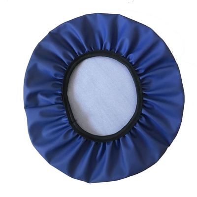 ZZDZW Rolling Stool Round Bar Stool Seat Covers Stool PU Leather Cushion Slipcover Elastic Bar Chair Covers for 14-17 Inch Chair Workbench Seat Slipcover Waterproof (Color : Blue, Size : 32cm)