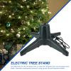 Homoyoyo 1pc Brackets Us Green Adjustable for Stand V Suitable Artificial Tree Decor Stand: Rotatable Bracket Frost Trees Pine Indoor Base Plug Electric Rotating Christmas view 4