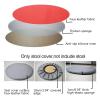 ZZDZW Leather Round Bar Stool Covers Waterproof Replacement Slip Anti-Slip Footstool Protect PU Cover Slipcovers for A Stool Seat Barber Stool Chair Swivel Stool Chair Cover view 4