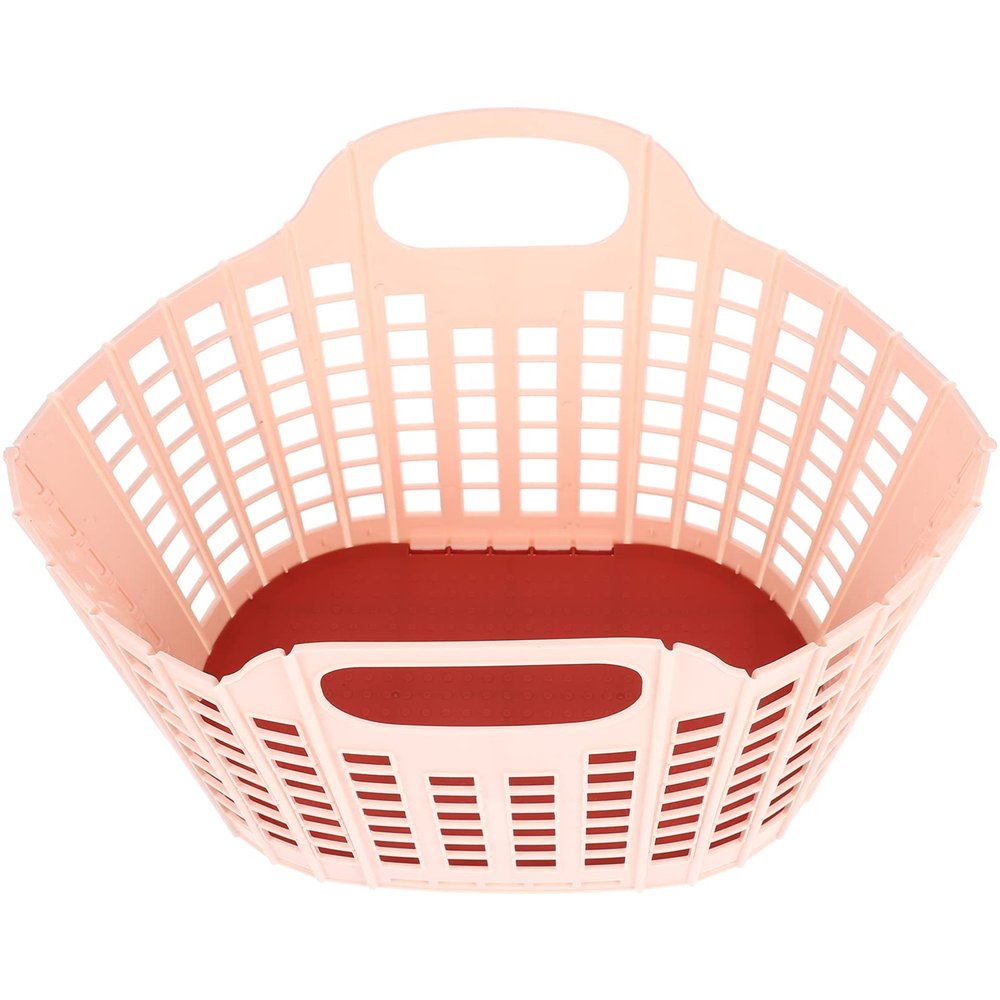 Grocery Shopping Basket Foldable Basket Fruits Basket Plastic Favor Bags Mini Hamper Plastic Toiletry Basket Shower Handheld Storage Basket Fruit Storage Basket Desktop