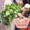 Grocery Shopping Basket Foldable Basket Fruits Basket Plastic Favor Bags Mini Hamper Plastic Toiletry Basket Shower Handheld Storage Basket Fruit Storage Basket Desktop view 3