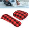 Beufee 2Pcs Tailor's Ham Scottish Plaid Polyester Seam Roll Set Small Clothing Care Seam Ham Easy Ironing Ham for Ironing Hat Skirt Neck view 2