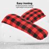 Beufee 2Pcs Tailor's Ham Scottish Plaid Polyester Seam Roll Set Small Clothing Care Seam Ham Easy Ironing Ham for Ironing Hat Skirt Neck view 4