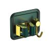 Stainless Steel Broom Gripper, Self Adhesive Mop Rack, Broom Hanger with Hook, Mini Mop Holder Dustpan Stand for Home Bathroom, Kitchen, Garage (Color : Green, Size : 1 Piece) view 1