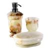 Nature Home Decor Unique Bathroom Accessories Sets | White Onyx 3-Piece Set view 1