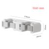CTVR Wall Mount Broom Gripper, Self Adhesive Mop Rack, Double Clip Broom Hanger, Mini Mop Holder Dustpan Stand for Home Bathroom, Kitchen, Garage (Size : 3 Pieces) view 2