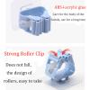 Self Adhesive No Drilling Broom Gripper, Mop Rack, Wall Mount Broom Hanger, Mini Mop Holder Dustpan Stand for Home Bathroom, Kitchen, Garage (Color : Blue, Size : 3 Pieces) view 4
