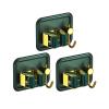 Stainless Steel Broom Gripper, Self Adhesive Mop Rack, Broom Hanger with Hook, Mini Mop Holder Dustpan Stand for Home Bathroom, Kitchen, Garage (Color : Green, Size : 3 Pieces) view 1