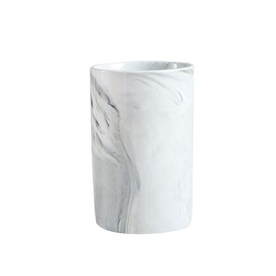 RabyLeo Marble ceramic mug, creative toothbrush holder, simple drinking cup. (Grey)