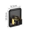 Stainless Steel Broom Gripper, Self Adhesive Mop Rack, Broom Hanger, Mini Mop Holder Dustpan Stand for Home Bathroom, Kitchen, Garage (Color : Black, Size : 3 Pieces) view 2
