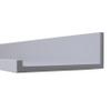 InPlace 24 in W x 9 in D x 3.5 in H Grey Deep Ledge Shelf view 3