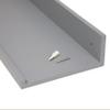 InPlace 24 in W x 9 in D x 3.5 in H Grey Deep Ledge Shelf view 4