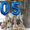 XLOOD Number 37 Balloons 32 inch Digital Balloon Alphabet 37 Birthday Balloons Digit 37 Helium Balloons Big Balloons for Birthday Party Supplies Wedding Bachelorette Bridal Shower, Blue Number 37th view 3