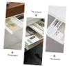 Zerodeko Punch under Desk Drawer Organizer Small Beige Plastic Storage Box for Office Cabinet and Desk Easy to Install Space-saving for Stationery and Sundries view 3