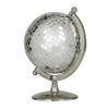 Deco 79 Stainless Steel Metal Disco Ball Style Globe, 8" x 7" x 10", Silver view 2