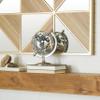 Deco 79 Stainless Steel Metal Disco Ball Style Globe, 8" x 7" x 10", Silver view 3