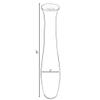 Brown Decorative Contemporary Mango Wood Curved Shaped Floor Vase, 30 Inch view 4