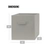 13 Inch Cube Storage Bins - 4 Pack - Large, Dual Handles, Foldable | 13x13 Fabric Bins for Organizing Closet, Clothes and Toys view 2