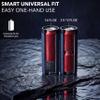 Stack'Em Patented Double Can Cooler Insulator - Holds Two 12 oz Cans - Stainless Steel Stackable Thermocooler - Reusable Drink Holder for Beer, Seltzer, Soda, Energy Drinks Red view 3