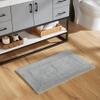 Better Trends Luxury Bath Rug, 100% Cotton 21" x 34" Bath Room Mat Extra Soft Tufted Water Absorbent & Reversible Machine Washable for Bath Room Floor Decor, Tub Laundry Room Silver Lux Collection view 1