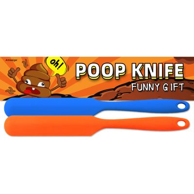 Artreeiger 2 Pack Poop Knife, Silicone Poop Cutter Knife Prank Practical Joke Toys Funny Gag Gifts for White Elephant Gift Exchange, Christmas, Anniversary, Bachelor Party, Birthdays and Special Day