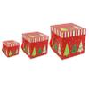 QXPDD Christmas Gift Boxes Cookie Boxes Cupcake Boxes, Cake Box,Christmas Eve Box Winter Holidays Sweet Bags for Holiday Xmas Gift,Christmas Tree L view 2