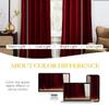 NICETOWN Christmas Red Velvet Curtains 90 inches Long 2 Panels Set (52-inch Wide), Thermal Insulated Sound Reducing Blackout Drapes for Film, Window Treatments for Large Door Windows view 3