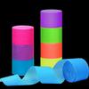 1260feet Glow in The Dark Neon Paper Streamers Blacklight Party Neon Streamer Decorations 12 Rolls Glow Crepe Paper UV Reactive Fluorescent Neon Fiesta Glow Party view 1