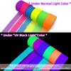 1260feet Glow in The Dark Neon Paper Streamers Blacklight Party Neon Streamer Decorations 12 Rolls Glow Crepe Paper UV Reactive Fluorescent Neon Fiesta Glow Party view 3