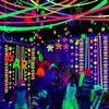 1260feet Glow in The Dark Neon Paper Streamers Blacklight Party Neon Streamer Decorations 12 Rolls Glow Crepe Paper UV Reactive Fluorescent Neon Fiesta Glow Party view 4