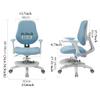 Kids Desk Chair, Adjustable Ergonomic Growing Study Chair, Child Computer Desk Chair, Swivel Kids Task Chair Safe Sit-Locking Casters, for Better Sitting Posture (Color : /Pink, Size : A) view 3