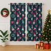 Christmas Gnomes Blackout Curtains for Girls Boy Home Decor, Xmas Tree Cute Elves Dwarfs Grommet Thermal Insulated Drapes Darkening Window Curtain for Bedroom Living Room, 63 x 63 Inch view 3