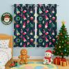 Christmas Gnomes Blackout Curtains for Girls Boy Home Decor, Xmas Tree Cute Elves Dwarfs Grommet Thermal Insulated Drapes Darkening Window Curtain for Bedroom Living Room, 63 x 63 Inch view 4