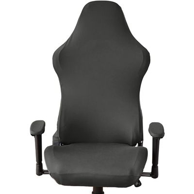 DECHOUS Chair Cover XL Thick White Gaming Chair Slip Cover Armrest Pads Anti-Slip Protector