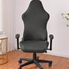 DECHOUS Chair Cover XL Thick White Gaming Chair Slip Cover Armrest Pads Anti-Slip Protector view 2