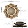 Framendino, 3 Pack Wood Crystal Ball Stand Flower Mini Sphere Display Wooden Holder for 30-150mm view 2