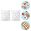 600 Pcs Food Covers for outside Lids Clear Wrap Keeping Instant Food Preservation Cover Elastic Container Covers Food Storage Dish Covers Disposable Food Cover Plastic view 3