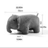 Animal Ottoman Shoe Bench Kids Cute Elephant Footrest Stool Child Stool No Storage Home Sofa Bench (Color : Yellow, Size : 58 * 25 * 36cm) view 2