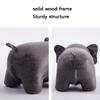 Animal Ottoman Shoe Bench Kids Cute Elephant Footrest Stool Child Stool No Storage Home Sofa Bench (Color : Yellow, Size : 58 * 25 * 36cm) view 4