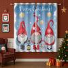 Christmas Gnomes Blackout Curtains for Girls Boy Home Decor, Xmas Cute Elves Santa Claus Holiday Grommet Thermal Insulated Drapes Darkening Window Curtain for Bedroom Living Room, 63 x 63 Inch view 1