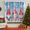 Christmas Gnomes Blackout Curtains for Girls Boy Home Decor, Xmas Cute Elves Santa Claus Holiday Grommet Thermal Insulated Drapes Darkening Window Curtain for Bedroom Living Room, 63 x 63 Inch view 2