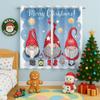 Christmas Gnomes Blackout Curtains for Girls Boy Home Decor, Xmas Cute Elves Santa Claus Holiday Grommet Thermal Insulated Drapes Darkening Window Curtain for Bedroom Living Room, 63 x 63 Inch view 4