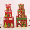 QXPDD Christmas Gift Boxes Cookie Boxes Cupcake Boxes, Cake Box,Christmas Eve Box Winter Holidays Sweet Bags for Holiday Xmas Gift,Red L view 3
