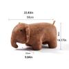 Animal Ottoman Shoe Bench Kids Cute Elephant Footrest Stool Child Stool No Storage Home Sofa Bench (Color : Brown, Size : 58 * 25 * 36cm) view 2