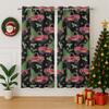 Czrouz Christmas Blackout Curtains for Girls Boy Home Decor, Winter Xmas Red Truck Pine Tree Snowflake Grommet Thermal Insulated Drapes Darkening Window Curtain for Bedroom Living Room, 42 x 63 Inch view 3