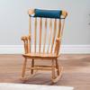 Rocking Chair Neck Rest Pillow by OakRidgeTM, Navy Blue, 100% Cotton - Measures 5 1/2" x 18" x 2 1/2" view 3